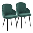 Dahlia - Contemporary Elegant Design Dining Chair (Set of 2) by HouseOfZazla