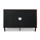 Aspen - Vertical Tufted Modern Headboard Platform Bed Set by HouseOfZazla