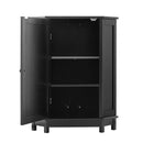 Bathroom Cabinet Triangle Corner Storage Cabinet With Adjustable Shelf Modern Style by Unique Piece Furniture
