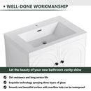 Contemporary Freestanding Bathroom Vanity With Resin Sink & Soft-Close Cabinet Doors by Unique Piece Furniture