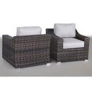 Modern Patio Chair With Cushions (Set of 2) - Brown by HouseOfZazla