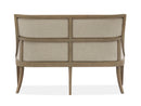 Lancaster - Bench With Upholstered Seat & Back - Dovetail Gray