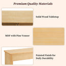 Fluted Console Table With Semi Circular Drawers - Natural by HouseOfZazla