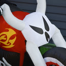 HOMCOM 6' Halloween Inflatable Grim Ghost Biker