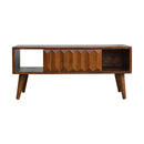 Prism Sliding Media Unit - Chestnut by Unique Piece Furniture