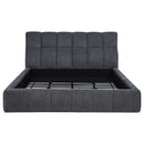Nollet 48-inch Upholstered California King Platform Bed Grey