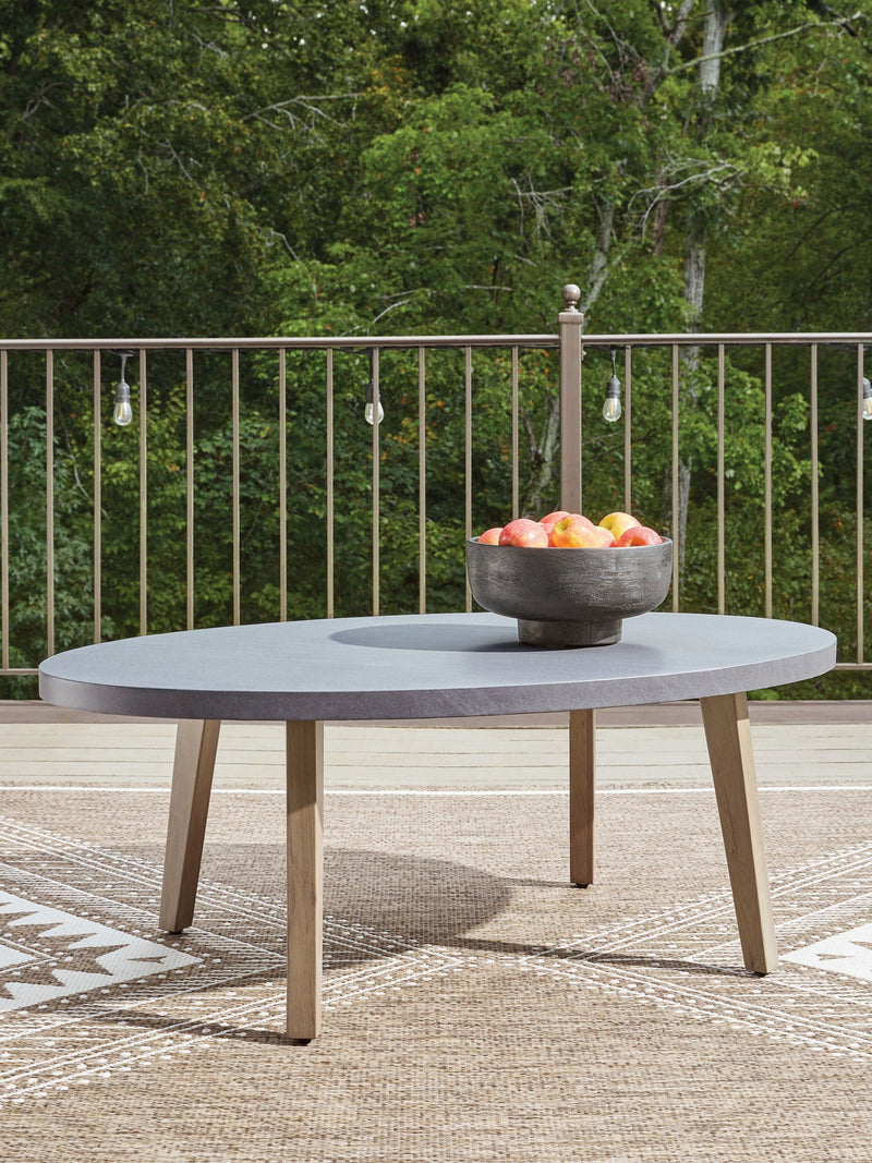 Harmony Headlands - Oval Cocktail Table - Natural / Gray, photo 4 of 4