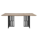 Zudora - Dining Table - Antique Oak & Black