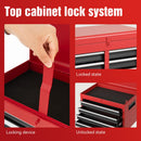 Tool Chest, 5 Drawer Rolling Tool Storage Cabinet With Detachable Top Tool Box, Liner, Universal Lockable Wheels, Adjustable Shelf, Locking Mechanism, Metal Tool Cart For Garage Workshop by HouseOfZazla