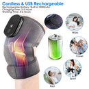 3-In-1 Heated Knee Massager Shoulder Heating Pads Elbow Brace withÊ3 Level Vibration and Heating Modes for Pain Stress Relief