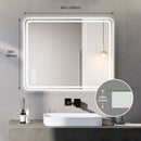 Bathroom Mirror Vanity Mirrors With Front Lights, Wall Mounted, Anti-Fog, Frameless, Horizontal Or Vertical by HouseOfZazla