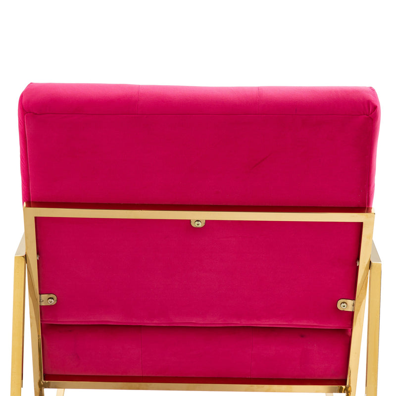 Accent Chair, leisure rocking chair with Stainless steel feet