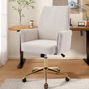 Ergonomic Mid-Back Office Chair With Gold Base by HouseOfZazla