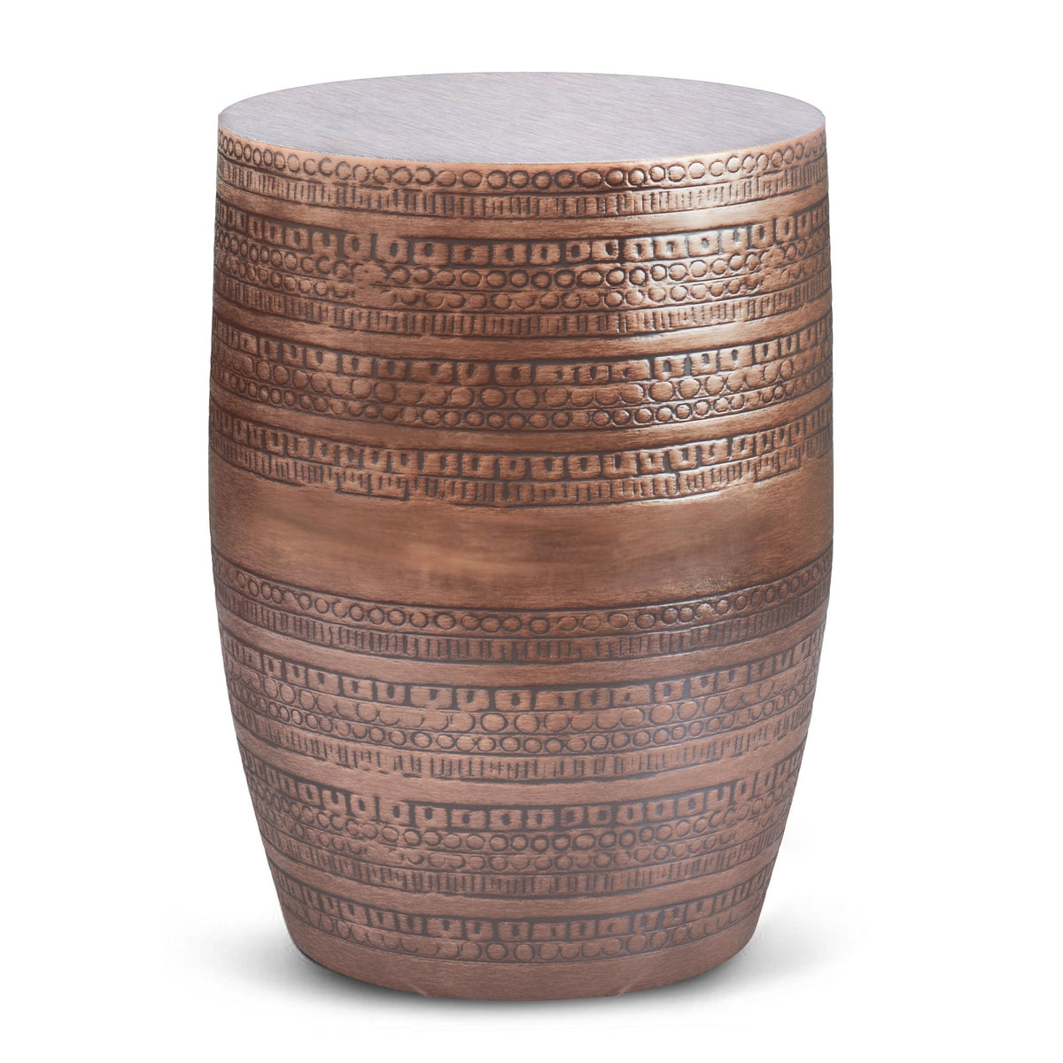 Johnsen - Handcrafted Large Metal Accent Table, photo 25 of 25