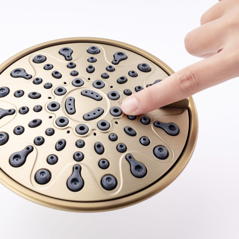 6 In. 6-Spray Balancing Shower Head Shower Faucet