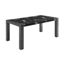 Dining Table And 4 Padded Chairs - Black by Unique Piece Furniture