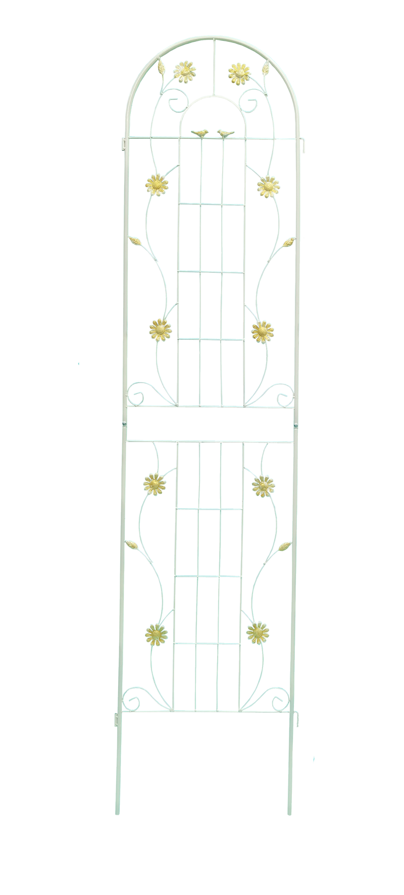 4 Pack Metal Garden Trellis 86.7" x 19.7" Rustproof Trellis for Climbing Plants Outdoor Flower Support White