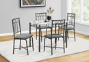 5 Pieces Dining Table Set, Small, Rectangular by HouseOfZazla