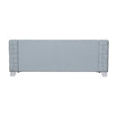 Saree - Sofa - Light Teal Chenille & White
