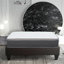 12'' Hybrid Mattress In A Box, Plush Gel Memory Foam Mattress Top With Pocket Coil Base - Gray / White - Queen by HouseOfZazla