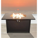 Rectangle Fire Pit, Fuel Versatility - Black by HouseOfZazla