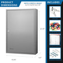 Adjustable Key Cabinet With Lock by Unique Piece Furniture