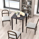 Square Dining Table with Solid Wood Frame for 4-Person by LJGDeals