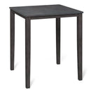 Square Dining Table with Solid Wood Frame for 4-Person by LJGDeals