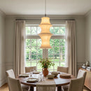 Fabric Long Strip Pendant light