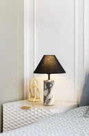 Fabric Marble Table Lamp