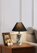 Fabric Marble Table Lamp