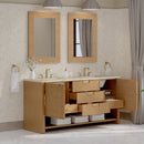 James Martin Solene 72" Double Bathroom Vanity, Seaside Oak