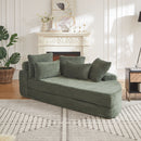 Semi Circular 2 In 1 Sofa Bed With Neck Pillow by HouseOfZazla