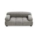 Marcel Upholstered Modern Pet Bed, Small to Medium Dog or Cat Uptown Gray Performance Velvet