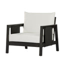 Outdoor Club Chair with Acacia Wood Frame by HouseOfZazla