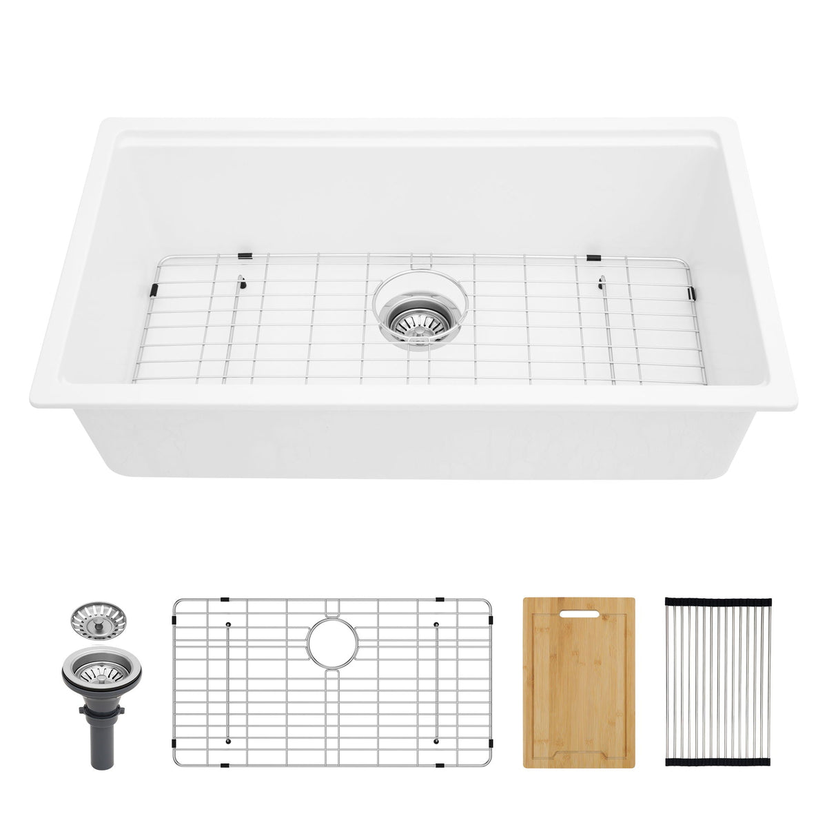 Quartz Kitchen Sink, Granite Composite Workstation Undermount, photo 3 of 27