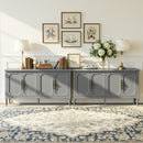 Mid Century Wood Buffet Sideboard for Living Room