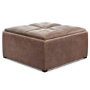 Avalon - Square Coffee Table, Storage Ottoman by HouseOfZazla