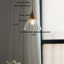 GobekUsa Clear Glass Copper LED Pendant Lamp for Home Decor and Lighting