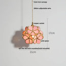 GobekUsa Clear Glass Copper LED Pendant Lamp for Home Decor and Lighting