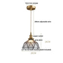 GobekUsa Clear Glass Copper LED Pendant Lamp for Home Decor and Lighting