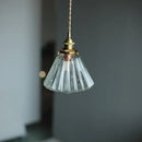 GobekUsa Clear Glass Copper LED Pendant Lamp for Home Decor and Lighting