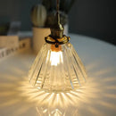 GobekUsa Clear Glass Copper LED Pendant Lamp for Home Decor and Lighting