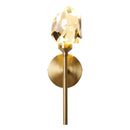 GobekUsa Crystal Gold LED Wall Sconce for Bedroom Living Room Hotel Hallway