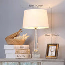 GobekUsa Crystal Table Lamp LED Light Fixture with Remote Control