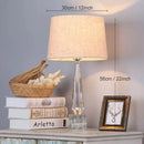 GobekUsa Crystal Table Lamp LED Light Fixture with Remote Control