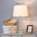 GobekUsa Crystal Table Lamp with Remote Control, LED Light for Living Room, Bedroom & Bedside