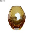 GobekUsa Amber Glass Vase for Desk Decoration and Floral Arrangement