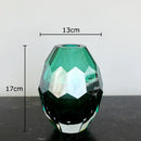 GobekUsa Amber Glass Vase for Desk Decoration and Floral Arrangement