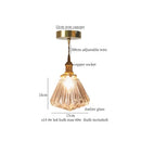 GobekUsa Glass Pleats LED Pendant Lights for Home and Commercial Spaces